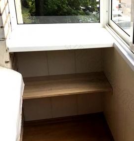 Алюминиевая отделка балкона - вариант 1