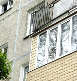 Алюминиевая отделка балкона - вариант 3