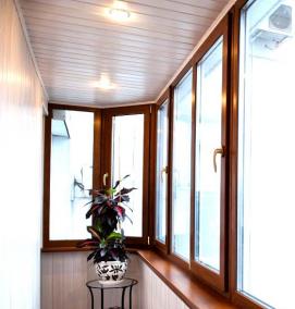 Алюминиевая отделка балкона - вариант 2