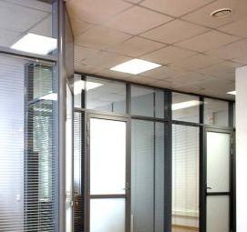 Алюминиевые офисные перегородки - модель 3