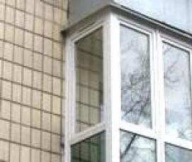 Алюминиевые окна белые - тип 3