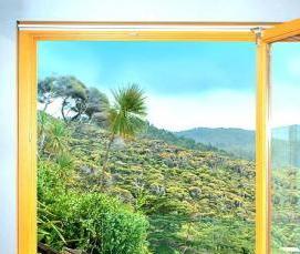 Алюминиевые окна гармошка - модель 4