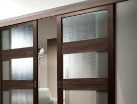 Алюминиевые раздвижные межкомнатные двери - тип 2