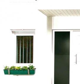 Алюминиевые входные двери - вариант 4