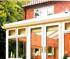 Алюминиевые входные двери в коттедж - модель 1