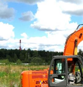 Аренда экскаватора с гидромолотом - модель 1