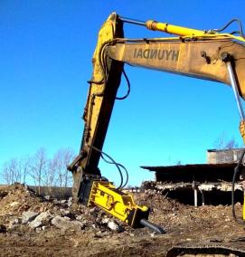 Аренда экскаватора с гидромолотом - модель 4