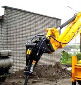 Аренда экскаватора с гидромолотом - модель 3