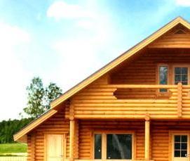 Архангельское оцилиндрованное бревно - модель 1