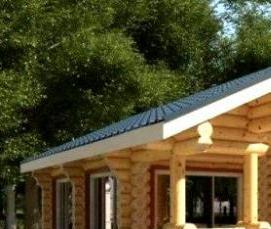 Архангельское оцилиндрованное бревно - модель 3