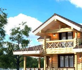 Архангельское оцилиндрованное бревно - модель 2