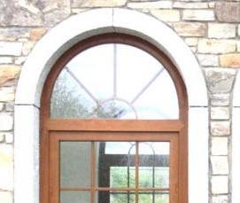 Арочные деревянные окна - модель 2