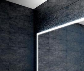 Асимметричное зеркало в ванную - тип 2