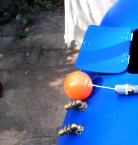 Бак для душа на дровах - вариант 4