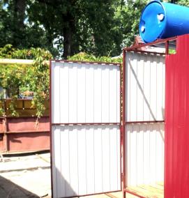 Бак душ металлический - тип 3