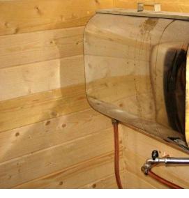 Бак с печкой для душа - тип 2