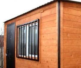 Баня из двух бытовок - вариант 1