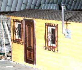 Баня из двух бытовок - вариант 3