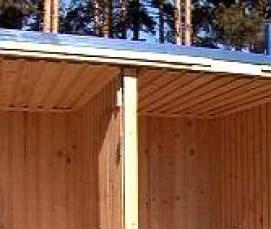 Баня из двух бытовок - вариант 2