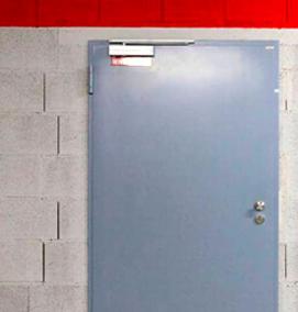 Белая противопожарная дверь - вариант 1