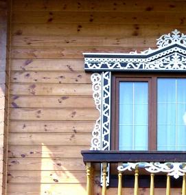 Белые наличники на окна - вариант 3