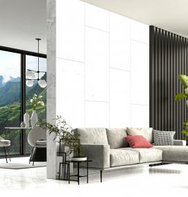 Белый глянцевый керамогранит - вариант 4