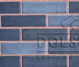 Белый кирпич с черными швами - тип 1