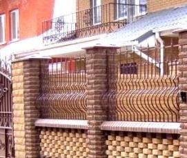 Белый кирпич с черными швами - тип 3