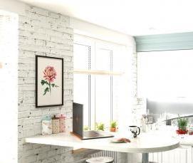 Берилл голубой столешница - модель 4