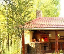 Беседка барбекю для дачи - модель 4