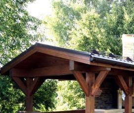 Беседка барбекю для дачи - модель 3