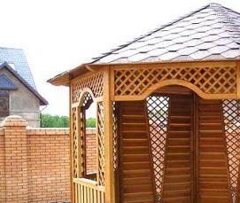 Беседка дачная маленькая - модель 1