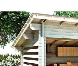 Беседка для дачи лофт - вариант 1