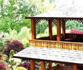 Беседка для дачи лофт - вариант 2