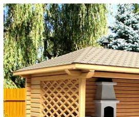 Беседка из бруса - вариант 1