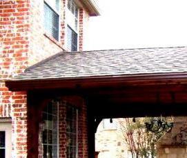 Беседка из дерева пристроенная к дому - модель 3