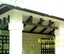 Беседка из дерева с барбекю - тип 1