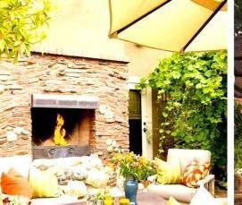 Беседка из камня с мангалом - тип 2