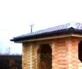 Беседка из крупного бруса - модель 4