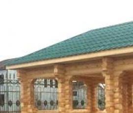 Беседка из крупного бруса - модель 2