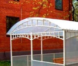 Беседка из пвх труб - вариант 4