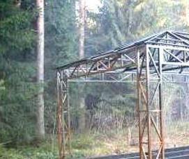 Беседка из труб - тип 1