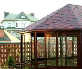 Беседка из труб - тип 4