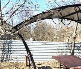 Беседка металлическая из поликарбоната - тип 3