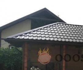 Беседка под мангал из дерева - тип 1