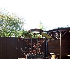 Беседка с мангалом внутри - тип 4