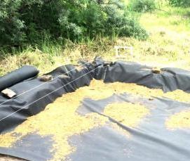 Беседка с односкатной крышей с мангалом - тип 1