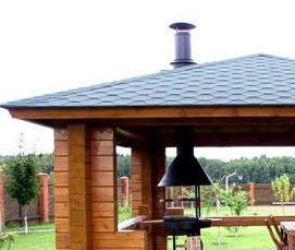 Беседка с печью мангалом - тип 1