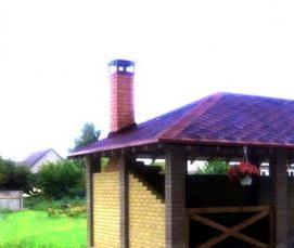 Беседка с печью мангалом - тип 4