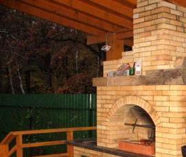 Беседка с зоной для мангала - вариант 1